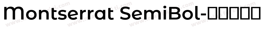 Montserrat SemiBol字体转换